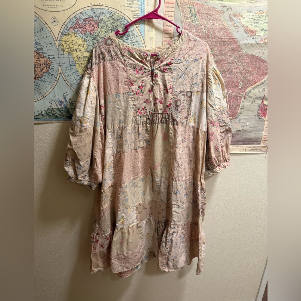 Magnolia Pearl Floral Patchwork Women's Dress